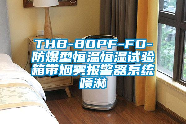 THB-80PF-FD-防爆型恒溫恒濕試驗箱帶煙霧報警器係統噴淋