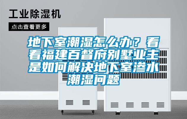 地下室潮濕怎麽辦？看看福建百督府別墅業主是如何解決地下室滲水潮濕問題