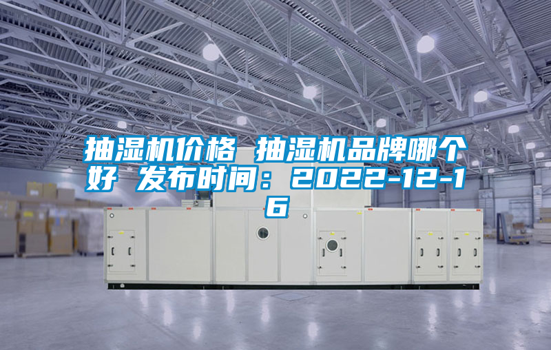 抽濕機價格 抽濕機品牌哪個好 發布時間：2022-12-16