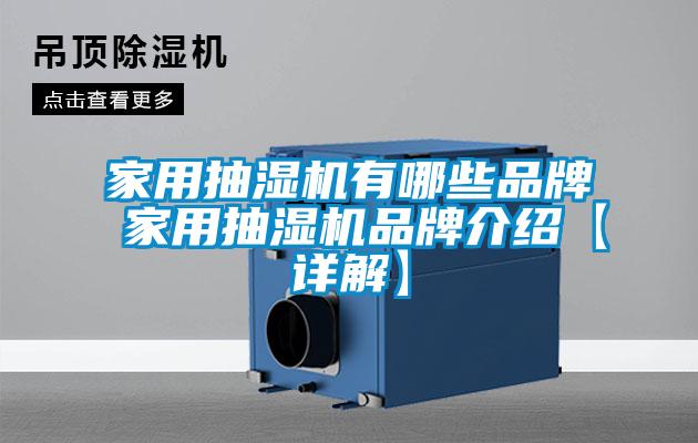 家用抽濕機有哪些品牌 家用抽濕機品牌介紹【詳解】