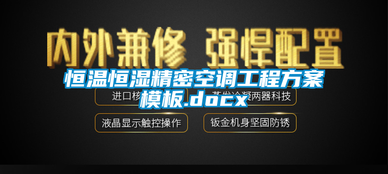 恒溫恒濕精密空調工程看片网站入口模板.docx