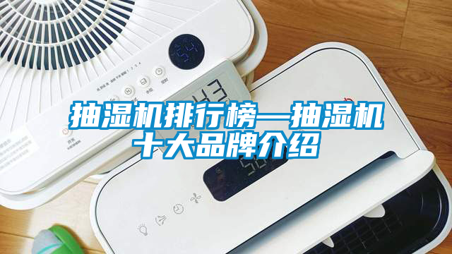 抽濕機排行榜—抽濕機十大品牌介紹