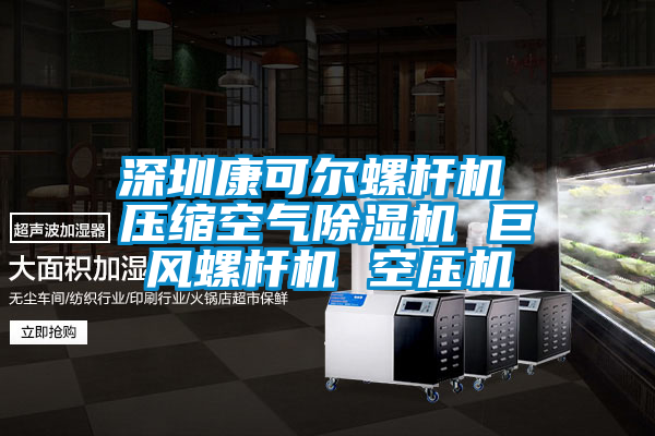 深圳康可爾螺杆機 壓縮空氣91看片网站视频機 巨風螺杆機 空壓機