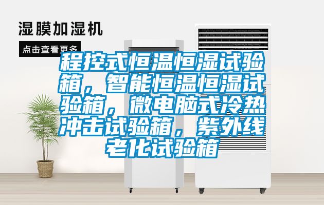 程控式恒溫恒濕試驗箱，智能恒溫恒濕試驗箱，微電腦式冷熱衝擊試驗箱，紫外線老化試驗箱